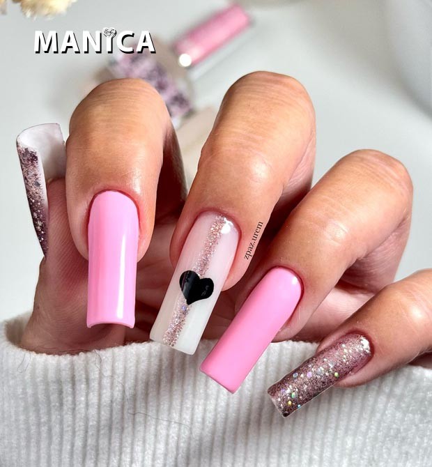 Czerwona stylizacja walentynkowa